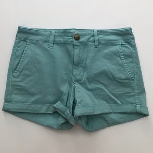 Aqua midi twill shorts